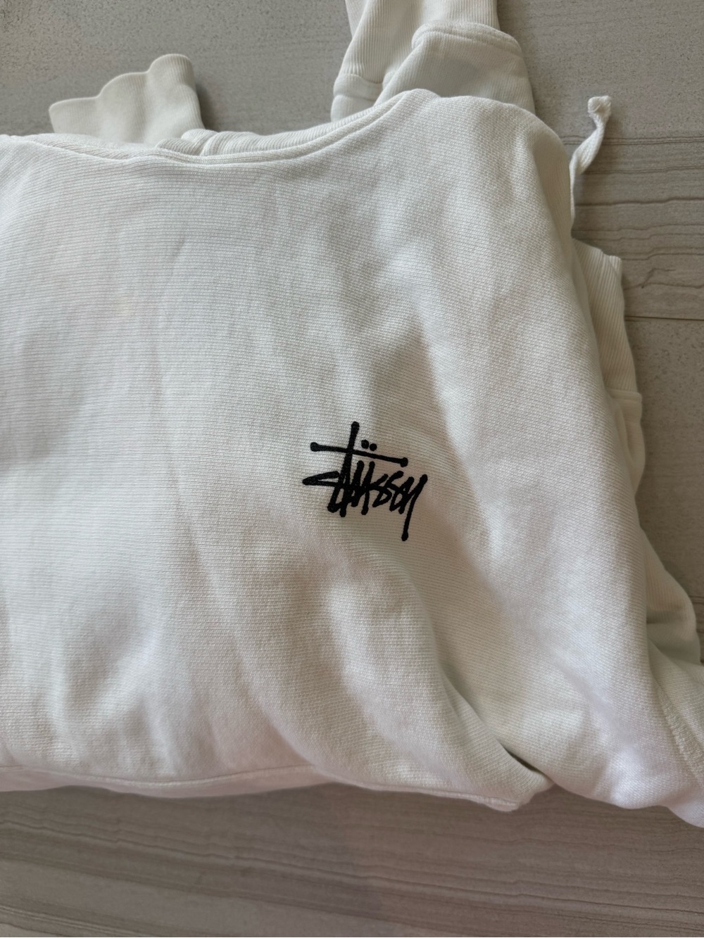 STUSSY White Logo Sweatshirt